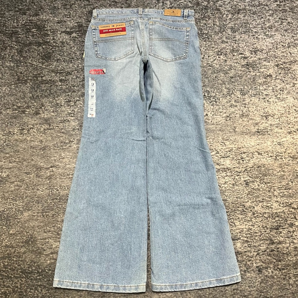 NWT Tommy Hilfiger‎ Jill Modified Bell Jeans Size 14 Flare(30x30) Blue Low Rise